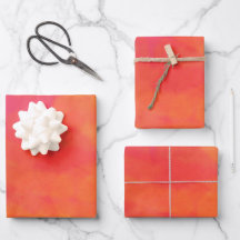 Umschlagpapier Flachblatt Set 3 in abstrakt roter