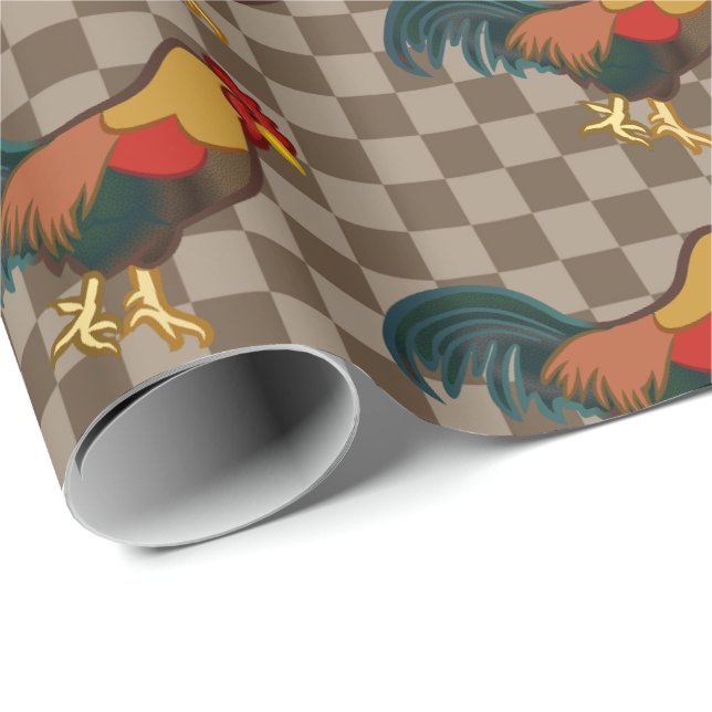 Umschlagpapier für das Design des Bauernhofs Geschenkpapier (Rolleneckpunkt)