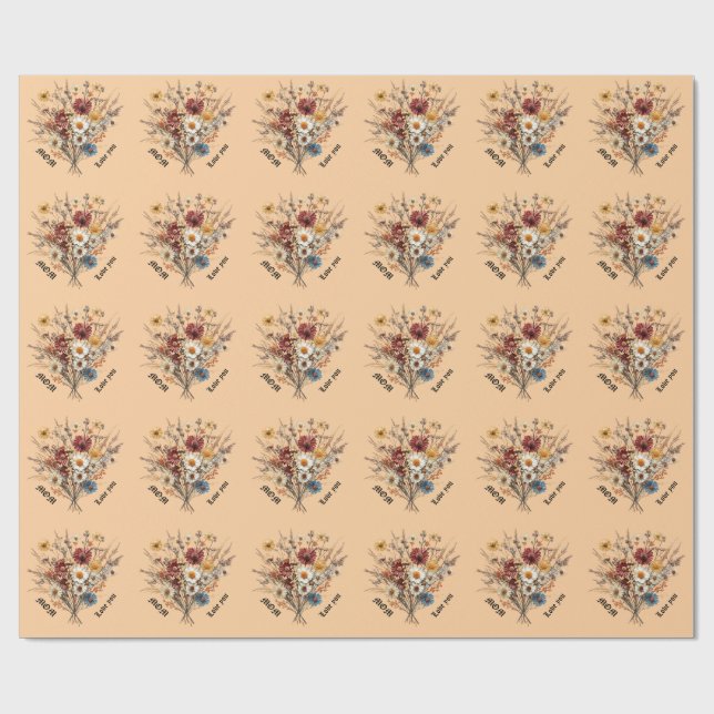 Umschlagpapier für die Mama Geschenkpapier (Flach)