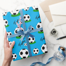 Umschlagpapier für Fußballfans, Ball, individuelle Geschenkpapier