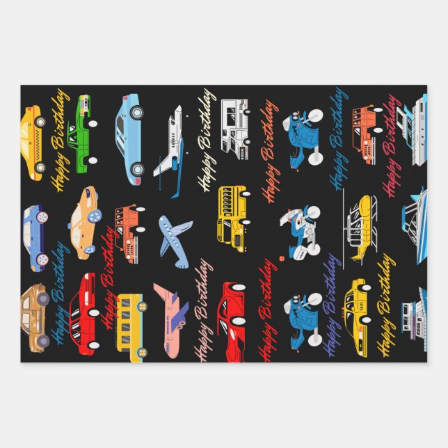 Umschlagpapier für Kinder Geschenkpapier Set (Vorderseite)