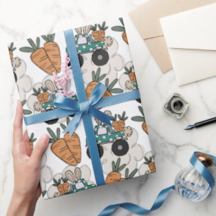 Umschlagpapier für Osterkaninchen Geschenkpapier