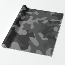Umschlagpapier für schwarze und graue Camouflage,  Geschenkpapier