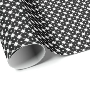 Umschlagpapier für schwarze und weiße Diamanten Geschenkpapier