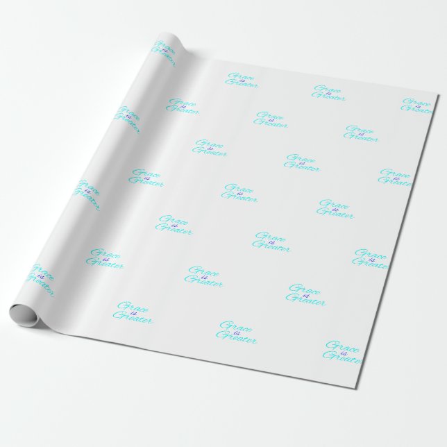 Umschlagpapier - Grace ist größer Geschenkpapier (Ungerollt)
