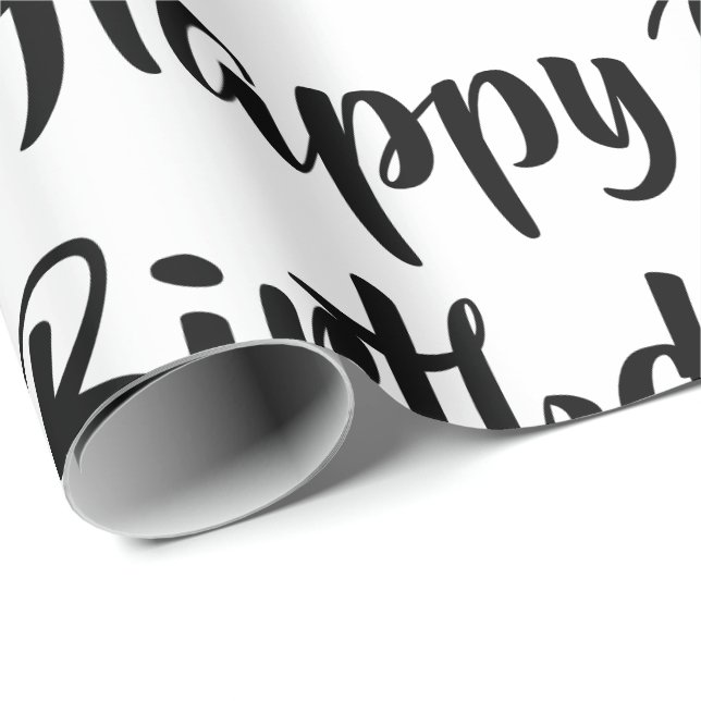 Umschlagpapier - Happy Birthday Geschenkpapier (Rolleneckpunkt)