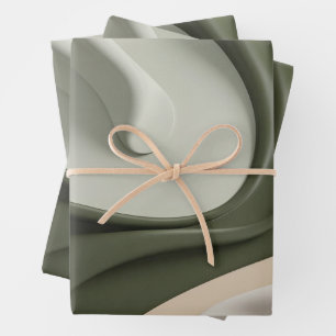 Umschlagpapier in abstrakter Grafik Geschenkpapier Set