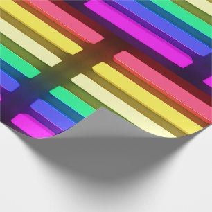 Umschlagpapier - LGBT Neonbeleuchtung - Design 2 Geschenkpapier
