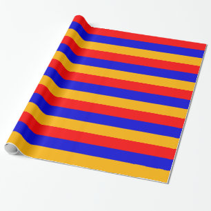 Umschlagpapier mit der Flagge Armeniens Geschenkpapier