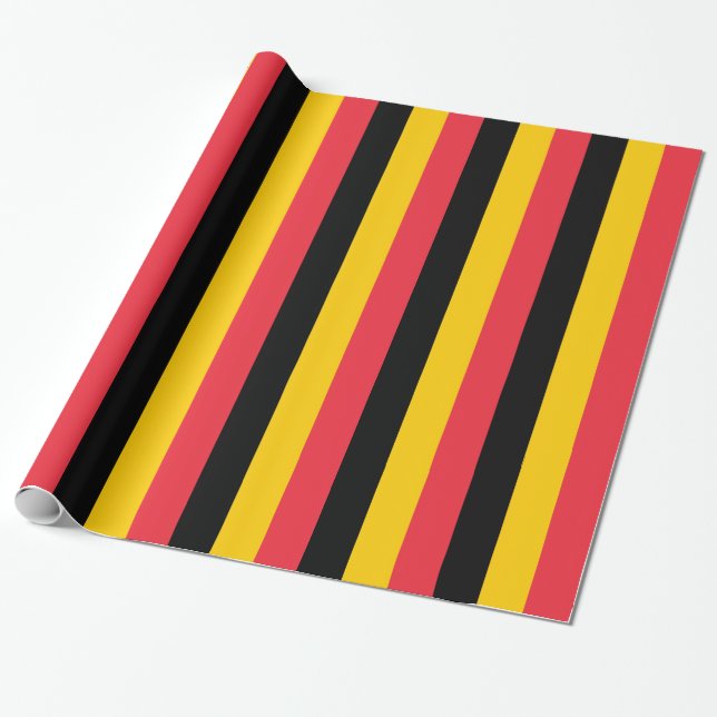 Umschlagpapier mit der Flagge Belgiens Geschenkpapier (Ungerollt)