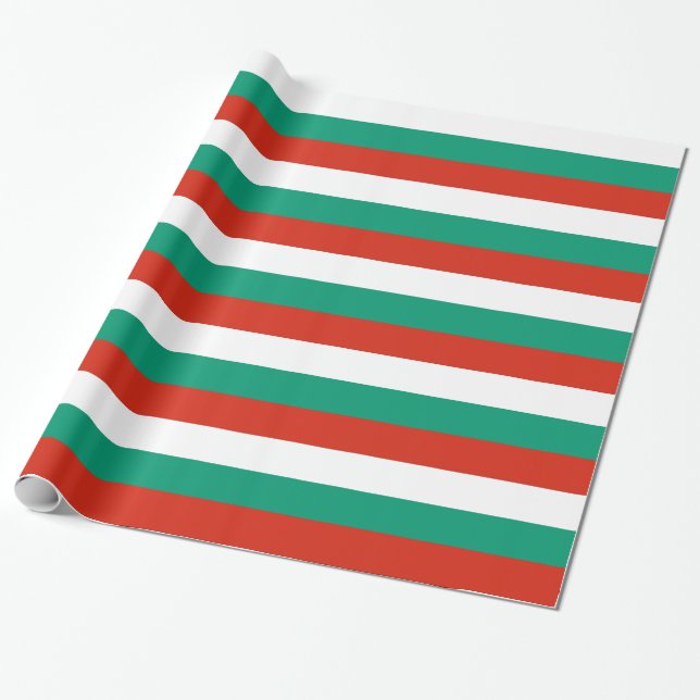Umschlagpapier mit der Flagge Bulgariens Geschenkpapier (Ungerollt)