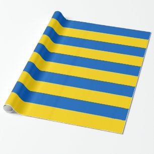 Umschlagpapier mit der Flagge der Ukraine Geschenkpapier