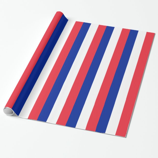 Umschlagpapier mit der Flagge Frankreichs Geschenkpapier (Ungerollt)