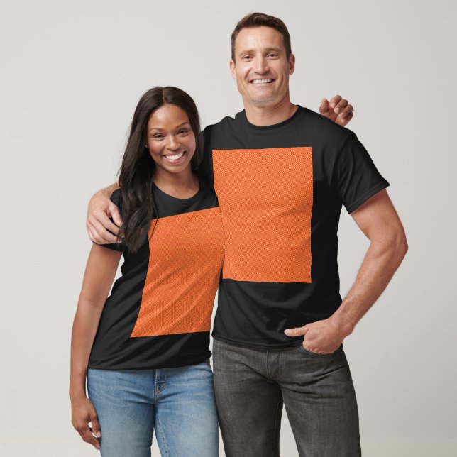 Umschlagpapier mit einem Muster in orangefarbenem, T-Shirt (Unisex)