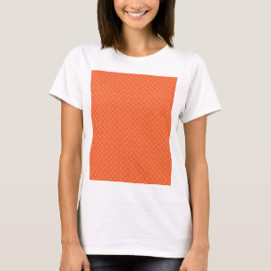 Umschlagpapier mit einem Muster in orangefarbenem, T-Shirt
