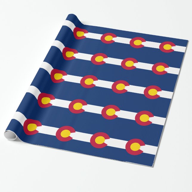 Umschlagpapier mit Flagge Colorado Geschenkpapier (Ungerollt)