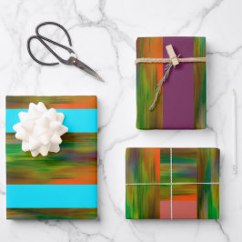 Umschlagpapier "Regennacht in Georgien" (Set 3) Geschenkpapier Set