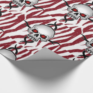 Umschlagpapier Skulls Geschenkpapier