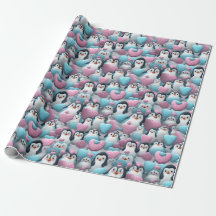 Umschlagpapier - Transgender-Pride-Pinguine 2