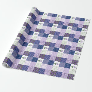Umschlagpapier: Violet-Imitate-Muster Geschenkpapier