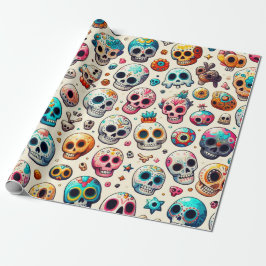 Umschlagpapier zu Halloween Geschenkpapier