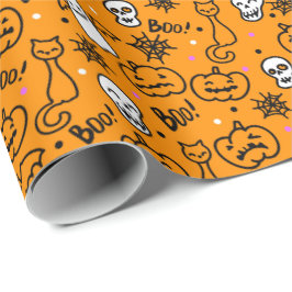 Umschlagpapier zu Halloween. Geschenkpapier
