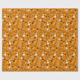 Umschlagpapier zu Halloween. Geschenkpapier