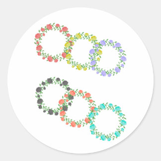 Umschlagsiegel Runder Aufkleber