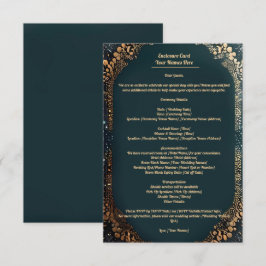 Umschließkarte mit kleinen gepunkteten Designflora Begleitkarte