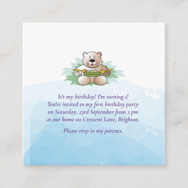 Umschließungskarte Begleitkarte (Vorderseite)