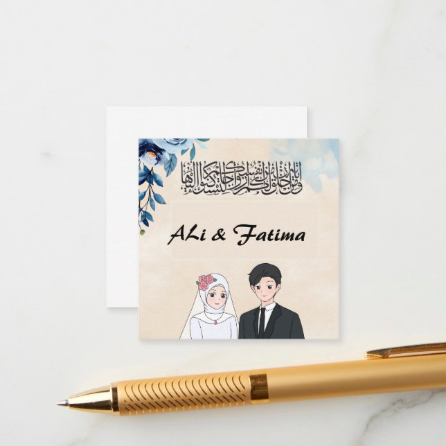 Umschließungskarte Begleitkarte (Vorderseite/Rückseite Beispiel)