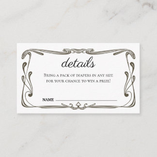 Umschließungskarte - Einladung zur Kinderdusche