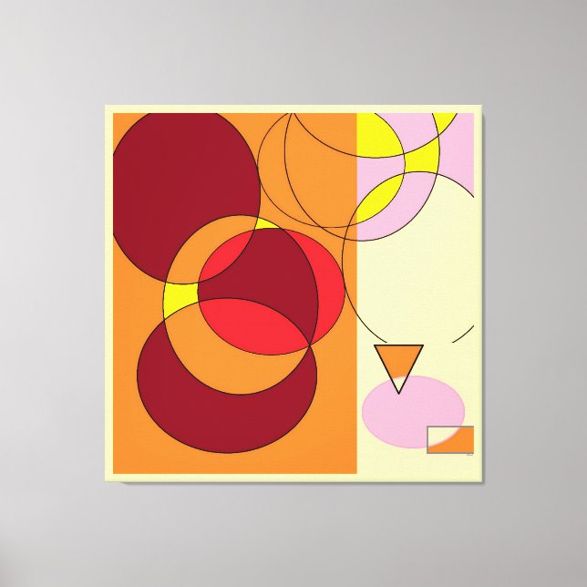 Umschlossene Null Leinwanddruck (Vorderseite)