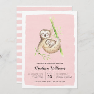 Umschweifen   Sloth Baby Shower Einladungen