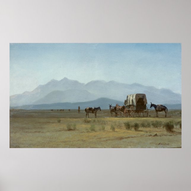 Umsichterwagen in den Rockies Poster (Vorne)