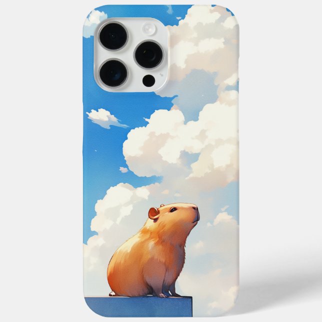 Umsichtiger Capybara Case-Mate iPhone Hülle (Rückseite)