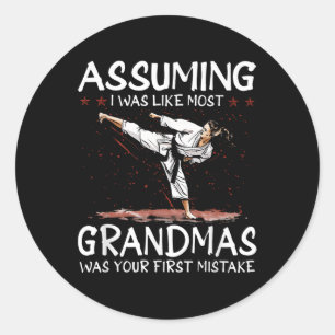 Umso war ich wie die meisten Grandmas ersten Fehle Runder Aufkleber