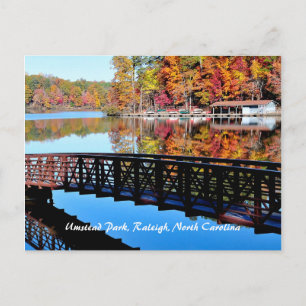 Umstead Park im Herbst Postkarte