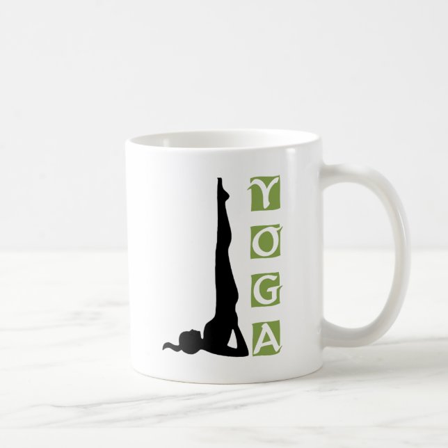 Umstellungs-Yoga-Pose-Geschenk Kaffeetasse (Rechts)