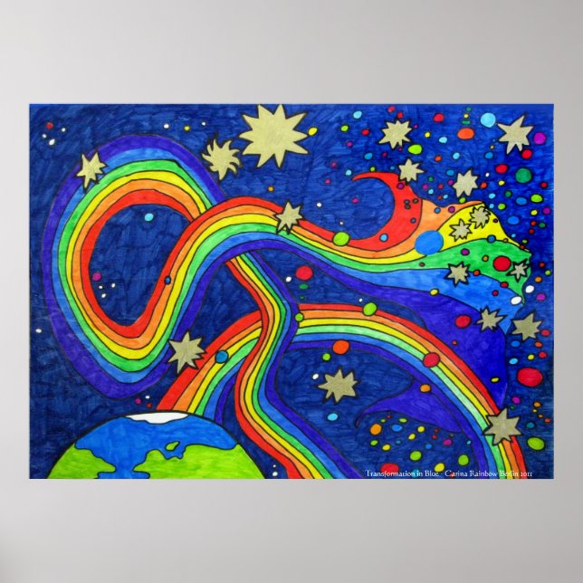 Umwandlung in blaues Poster (Vorne)