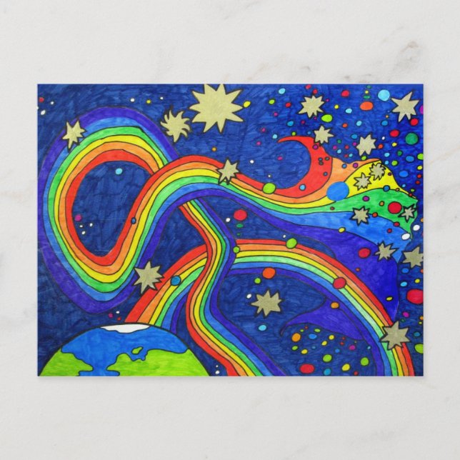 Umwandlung in Blue Postcard Postkarte (Vorderseite)