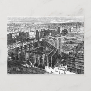Umwandlung von Paris: Gebäude 1861 Postkarte