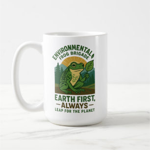 Umwelt-Frosch-Brigade – Erde zuerst, immer Kaffeetasse