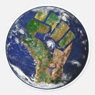 Umwelt-Power Runder Aufkleber