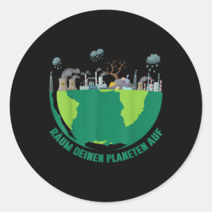 Umweltaktivierung des Earth Day Runder Aufkleber