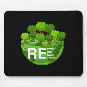 Umweltaktivismus Recycle Wiederverwendung neu über Mousepad