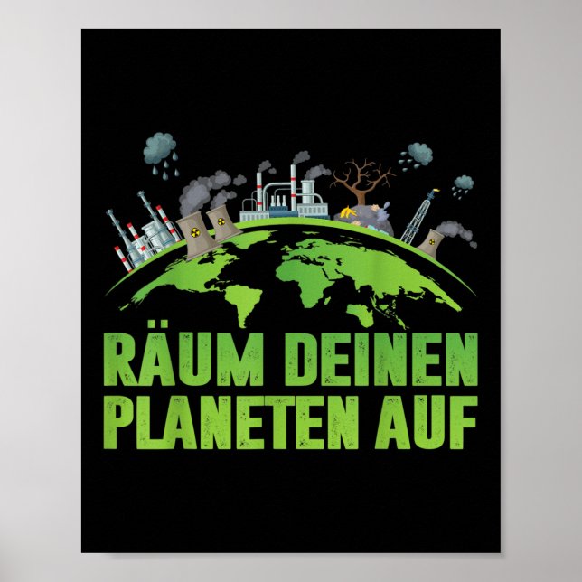 Umweltaktivist des Earth Day Poster (Vorne)