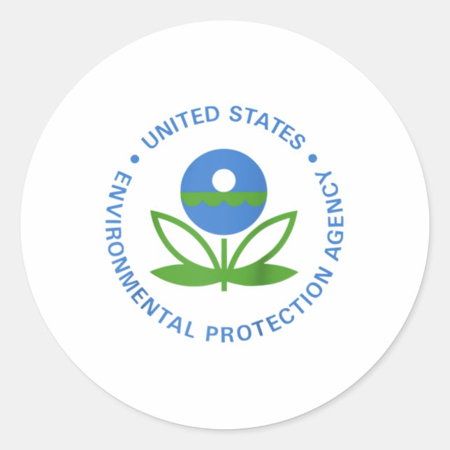 Umweltbehörde EPA-Logo-Umgebung Runder Aufkleber (Vorderseite)