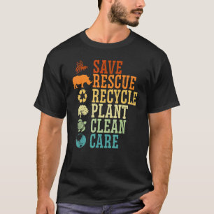 Umweltbewusste Natur Recycle Mutter Erde Da T-Shirt