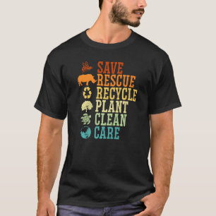 Umweltbewusste Natur Recycle Mutter Erde Da T-Shirt